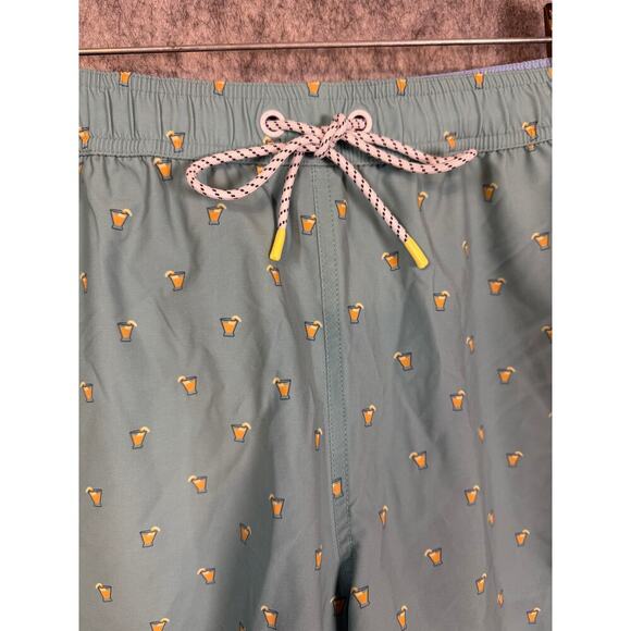 Bonobos Mens Light Blue Lined Beer Glass Swim Trunks 5" Inseam - Medium - Picture 2 of 10
